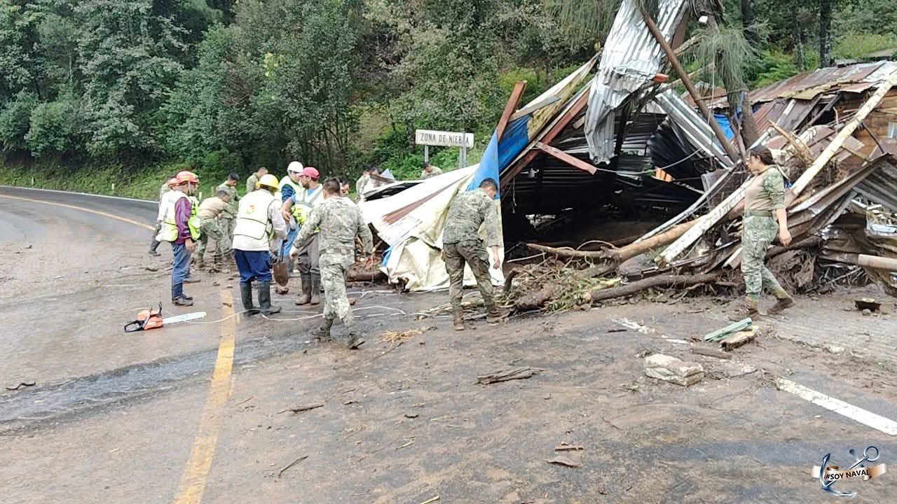 El Gobierno de México brinda apoyo y protección a las comunidades afectadas por las intensas lluvias
