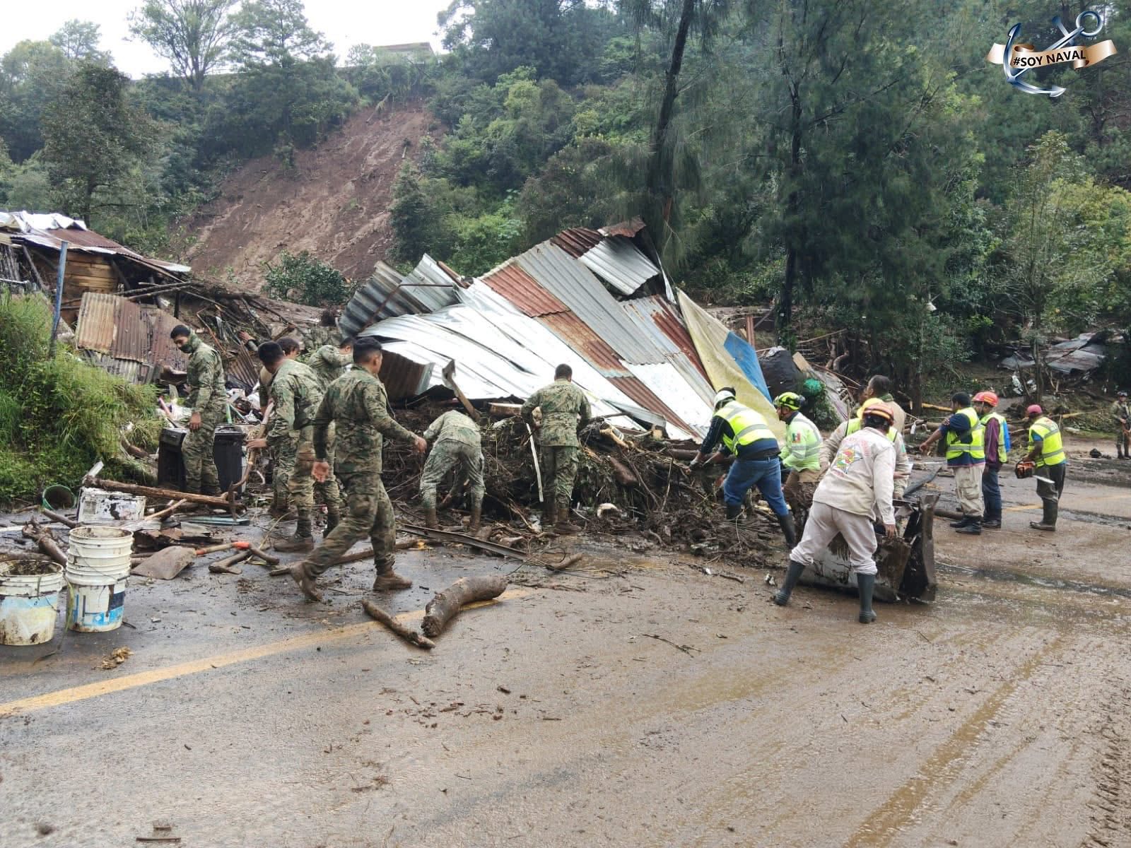 El Gobierno de México brinda apoyo y protección a las comunidades afectadas por las intensas lluvias