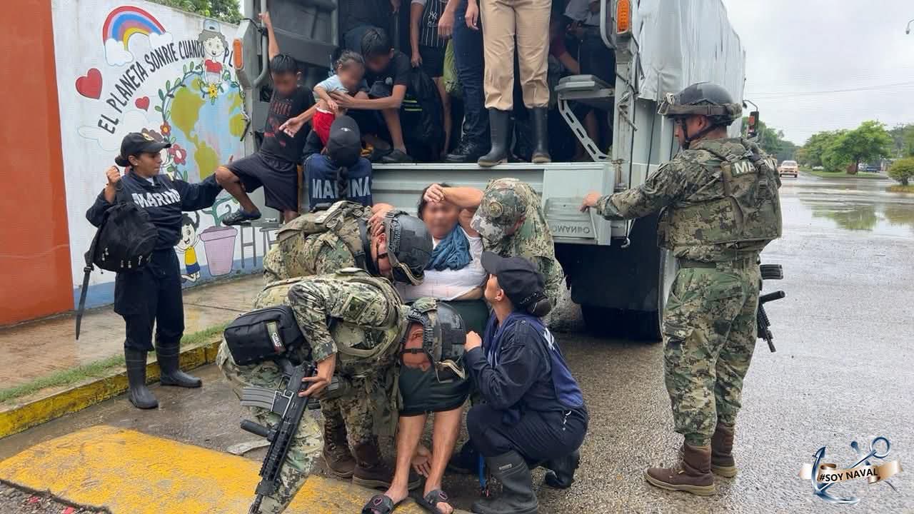 El Gobierno de México brinda apoyo y protección a las comunidades afectadas por las intensas lluvias