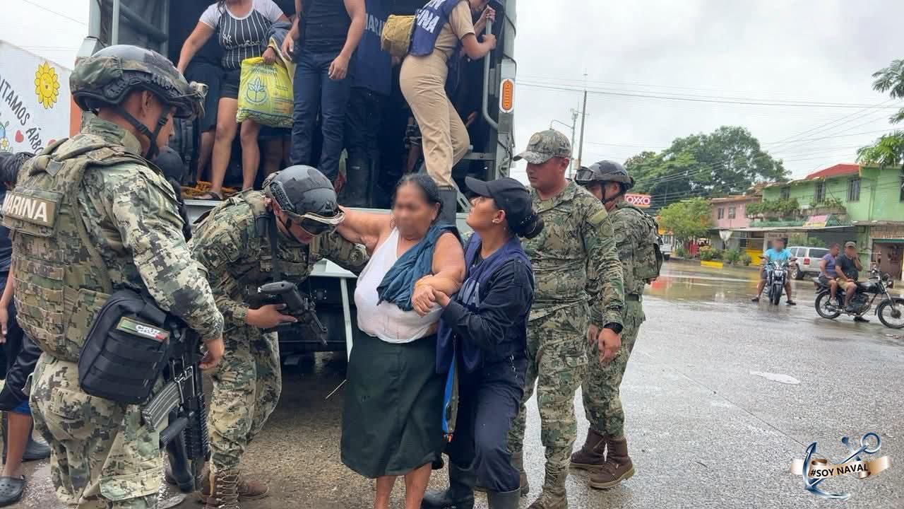 El Gobierno de México brinda apoyo y protección a las comunidades afectadas por las intensas lluvias