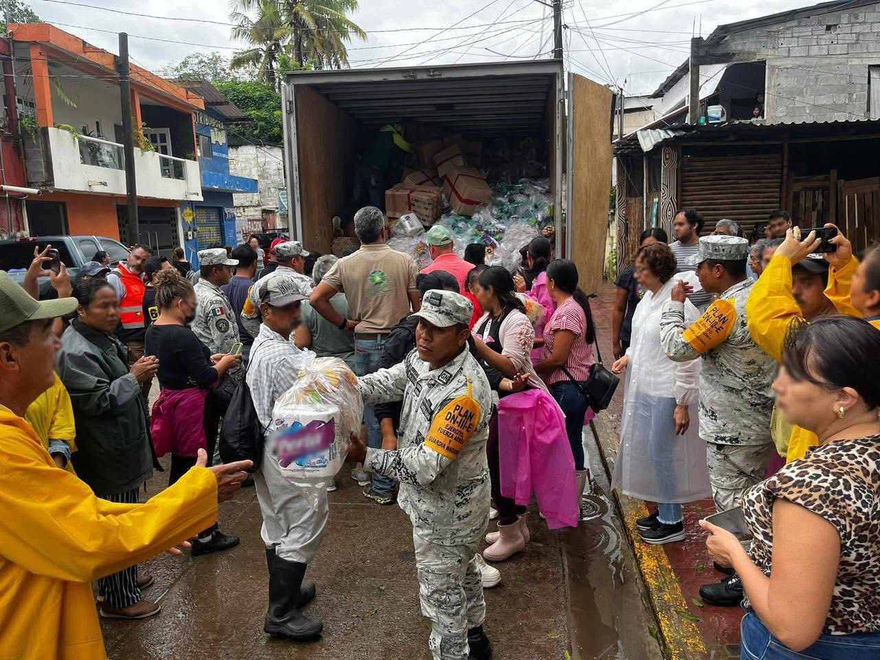 El Gobierno de México brinda apoyo y protección a las comunidades afectadas por las intensas lluvias