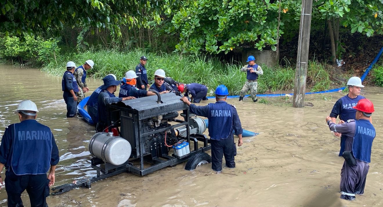 El Gobierno de México brinda apoyo y protección a las comunidades afectadas por las intensas lluvias